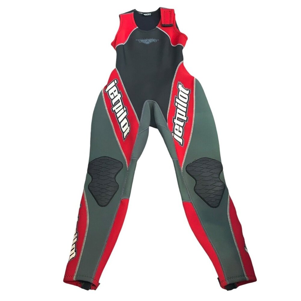 Womens SM Genuine Jet Pilot Jetpilot Rubber Red Black Sage Neoprene Wet Suit